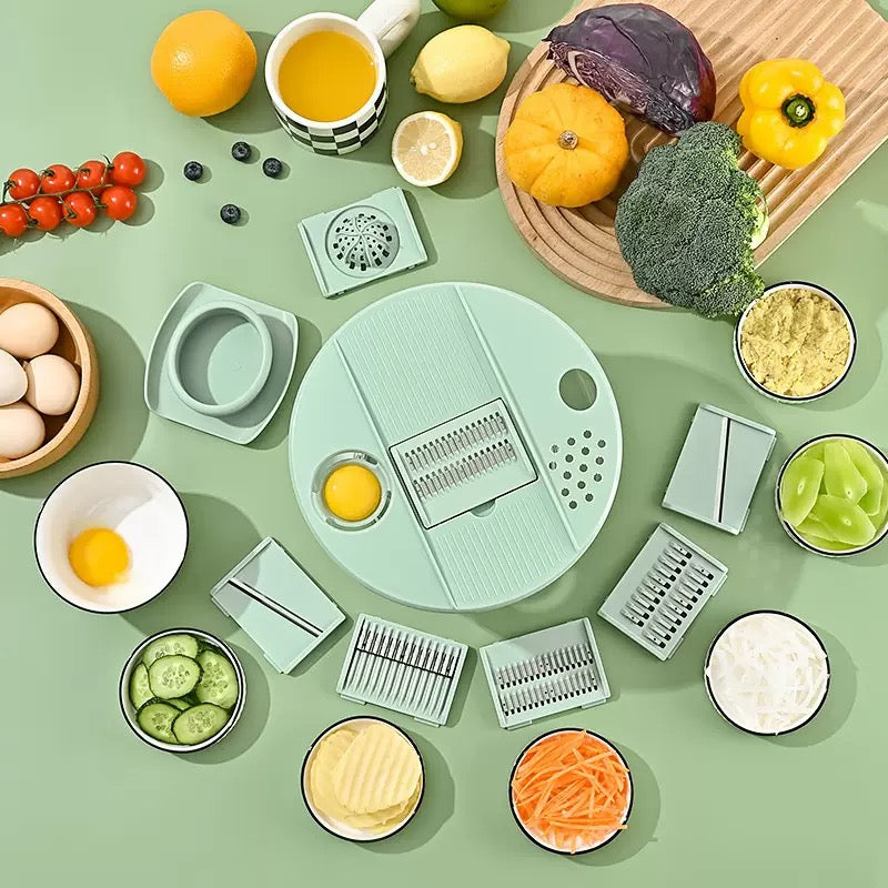 Fonvo Salad Spinner – 3-in-1 with Slicer & Strainer - Image 2