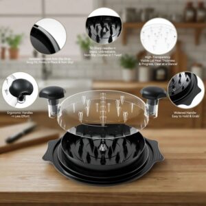 Fonvo chicken shredder tool with twist mechanism, widened anti-slip mat for shredding chicken breast easily, dishwasher safe
