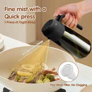 Fonvo DualPour 2-in-1 Oil Sprayer and Dispenser for Cooking, Air Fryer and BBQ